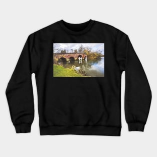 Sonning Bridge An Impressionist View Crewneck Sweatshirt